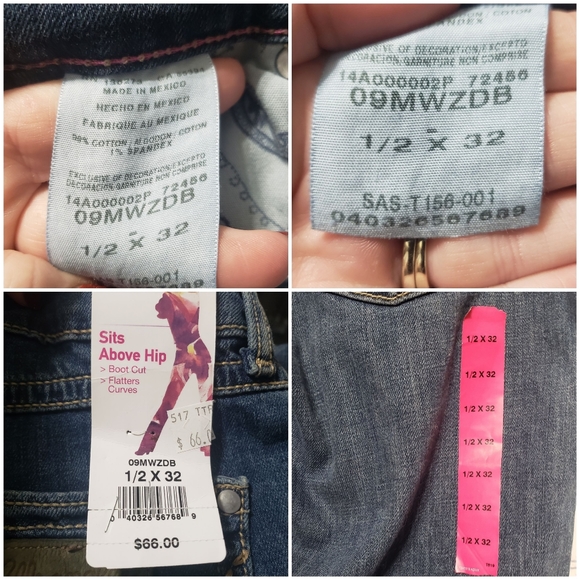 Wrangler NWT Premium Patch Sz 1/2 × 32 Mae Jeans - Picture 15 of 16